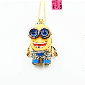 Betsy Johnson  minion necklace